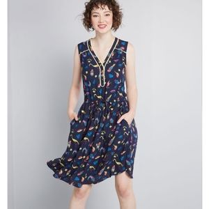Modcloth Cafe au Soleil Sleeveless Dress